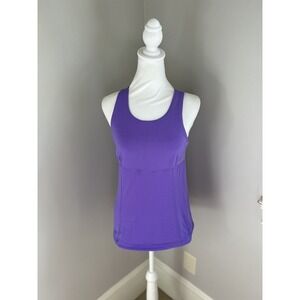 Lululemon Swank Sleeveless Open Back Athletic Gym Athleisure Tank Top Purple 8‎